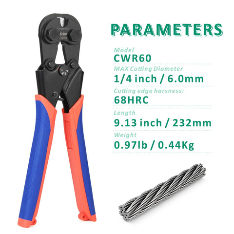 iCRIMP CWR60 cutting 6mm rope for precise field performance.
