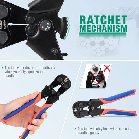 iCRIMP CWR60 ergonomic TPR grip enables comfortable handling.