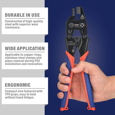 iCRIMP F2098 stainless clamp removal compatible with secure fittings.