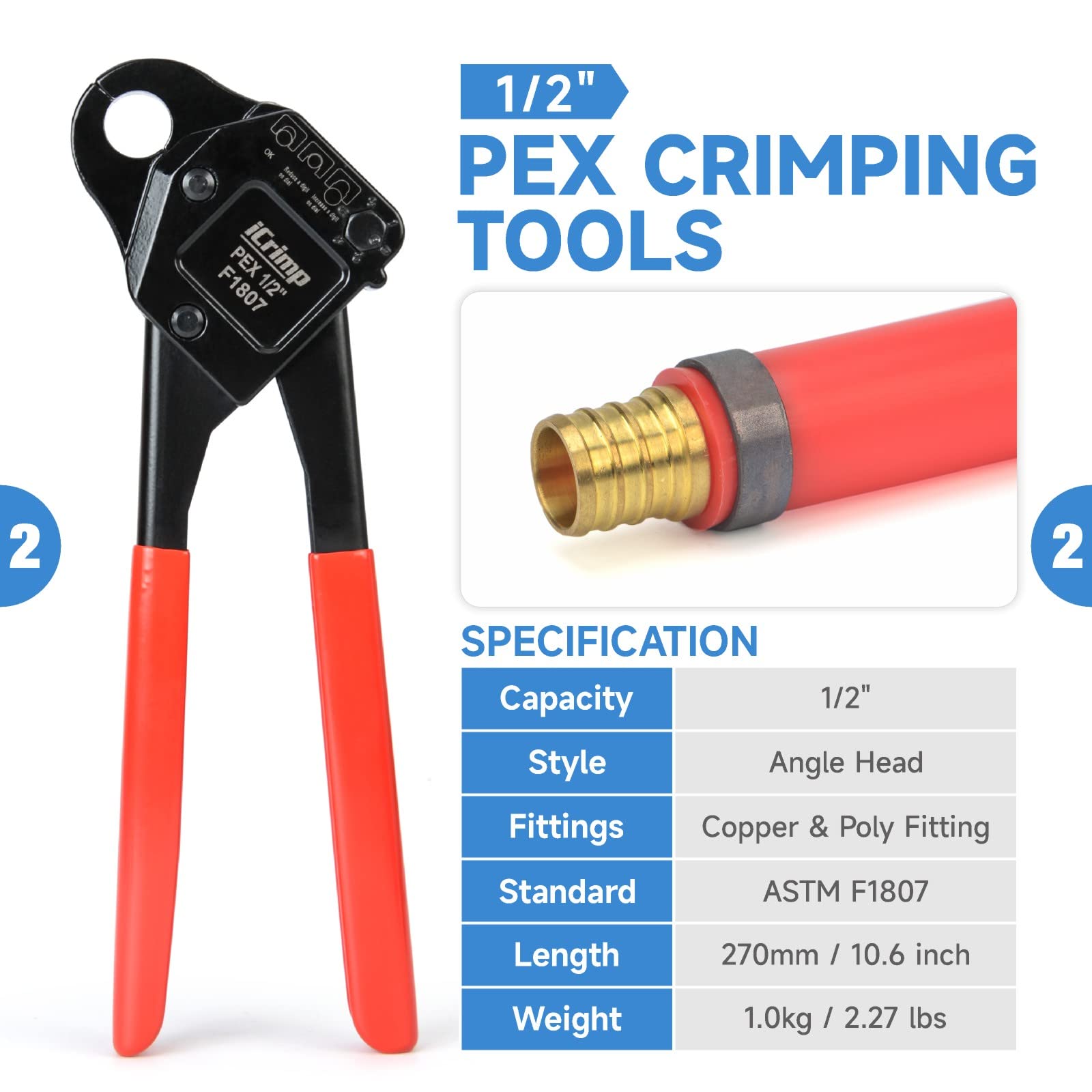 iCRIMP IWS-1807CN copper ring removal tool enabling reuse of fittings
