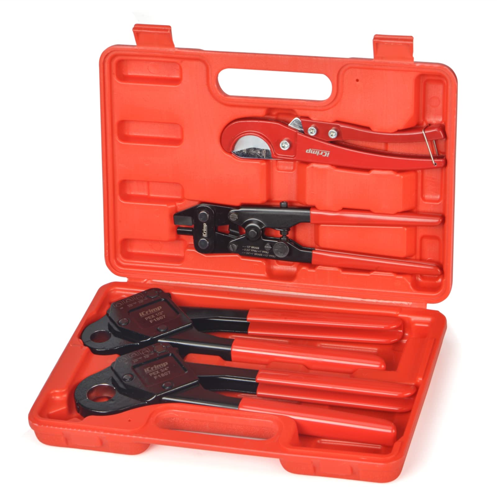 iCRIMP IWS-1807CN PEX crimpers in use for secure connections