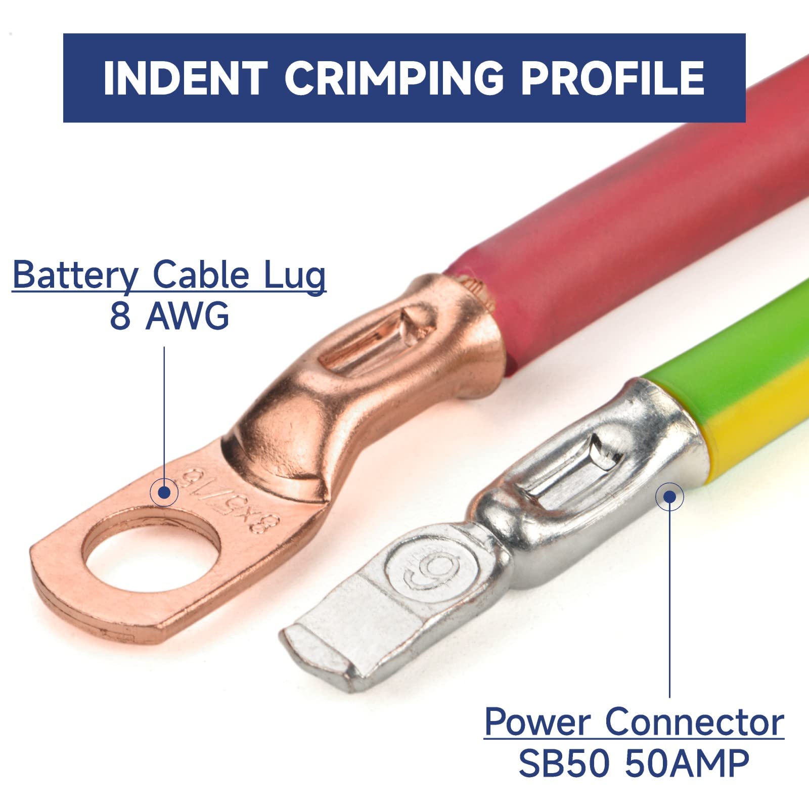iCRIMP IWS-50AP crimps AWG 8-1/0 lugs for clean, professional cable ends.