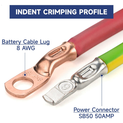 iCRIMP IWS-50AP crimps AWG 8-1/0 lugs for clean, professional cable ends.