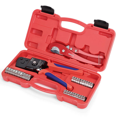 iCRIMP KIT-BJ02 carry case with organized tools for on-site setup.