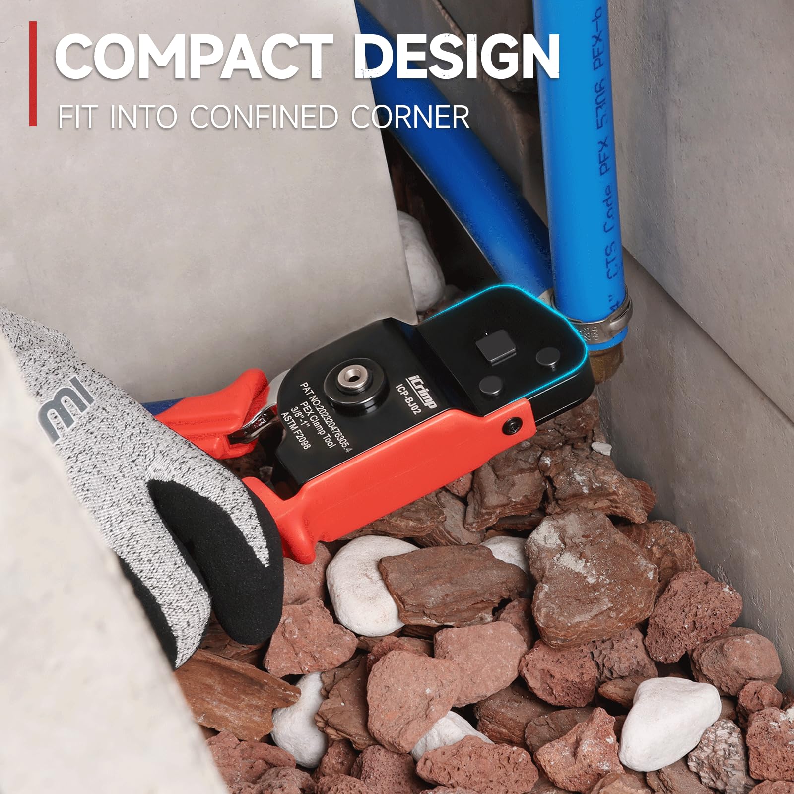 iCRIMP KIT-BJ02 cinching lever provides smooth operation.