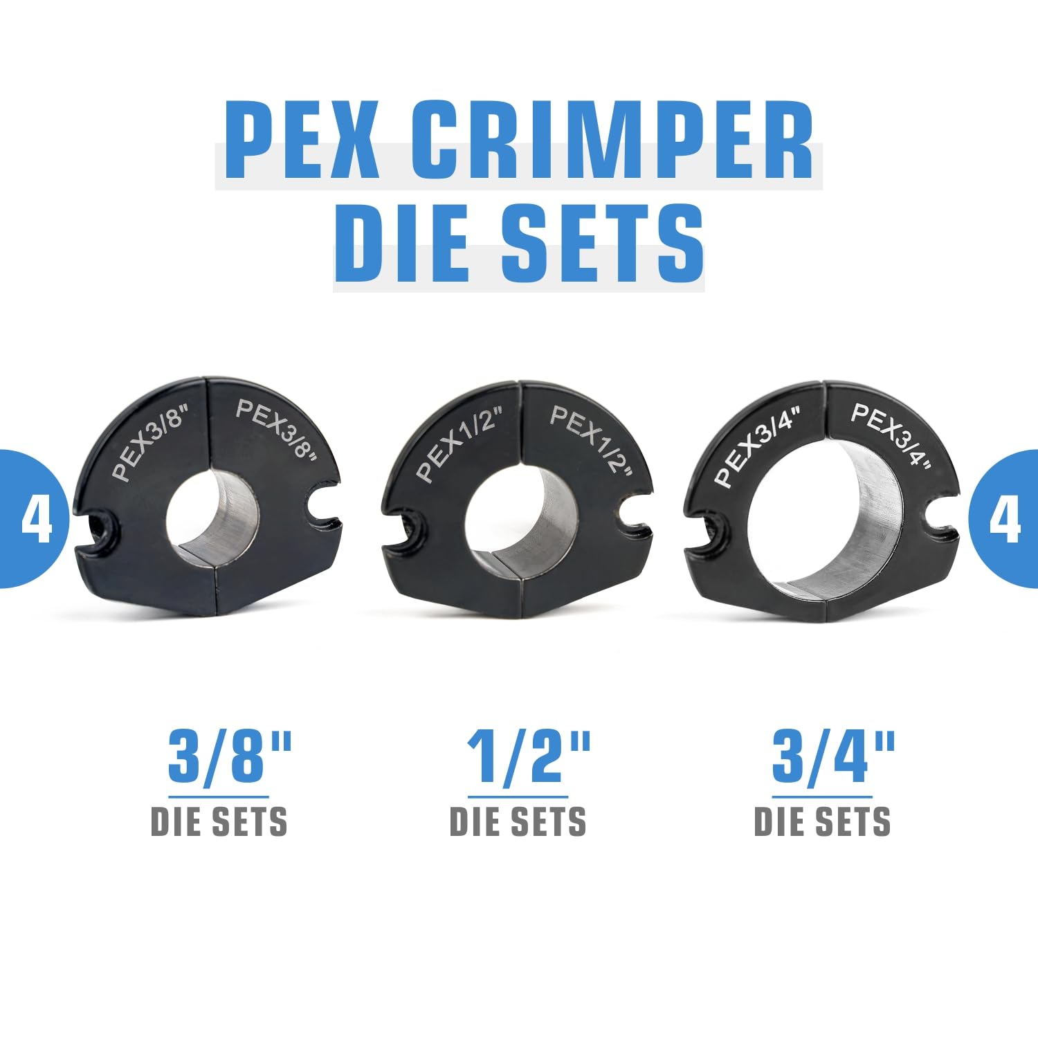 iCRIMP KIT-FACL copper crimp rings 34in size for precise fits.