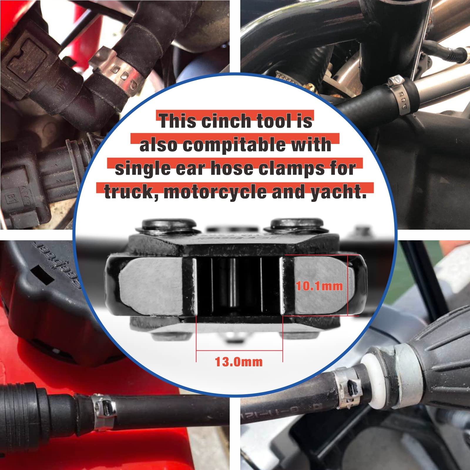 iCRIMP mini cinch tool with included 30 clamps for quick setups