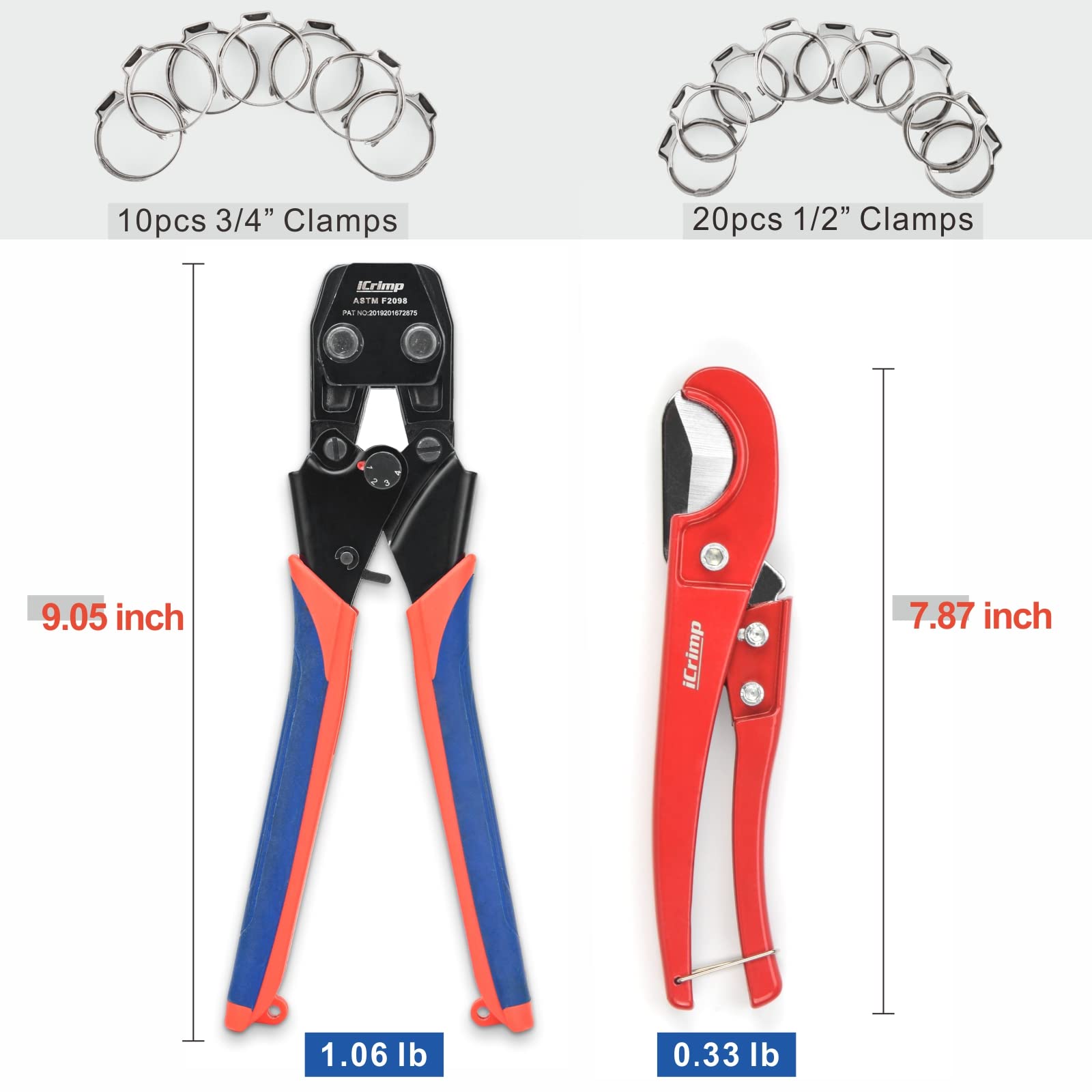 iCRIMP mini cinch tool with one-piece ratchet for reliable operation