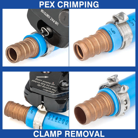iCRIMP PEX crimp tool cinch function enables secure fittings and easier reuse.