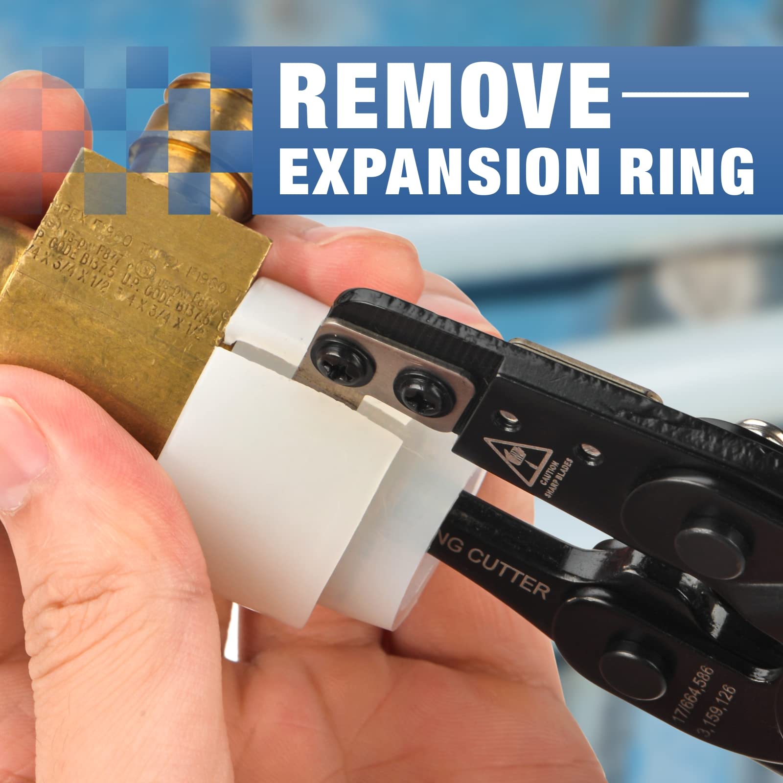 iCRIMP PEX expansion rings removal tool for 3/4 inch fittings delivers quick, clean detachment.