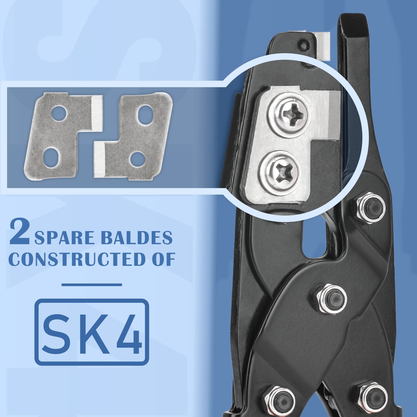 iCRIMP tool includes a built-in blade for precise cuts without harming brass fittings.