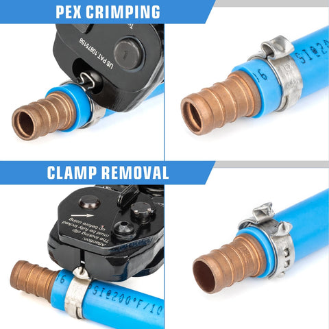 iCRIMP PEX tees (2-pack) enable branch line runs.