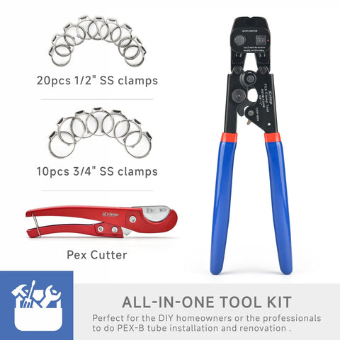 iCRIMP removal function demonstrates clamp release for reusable fittings.