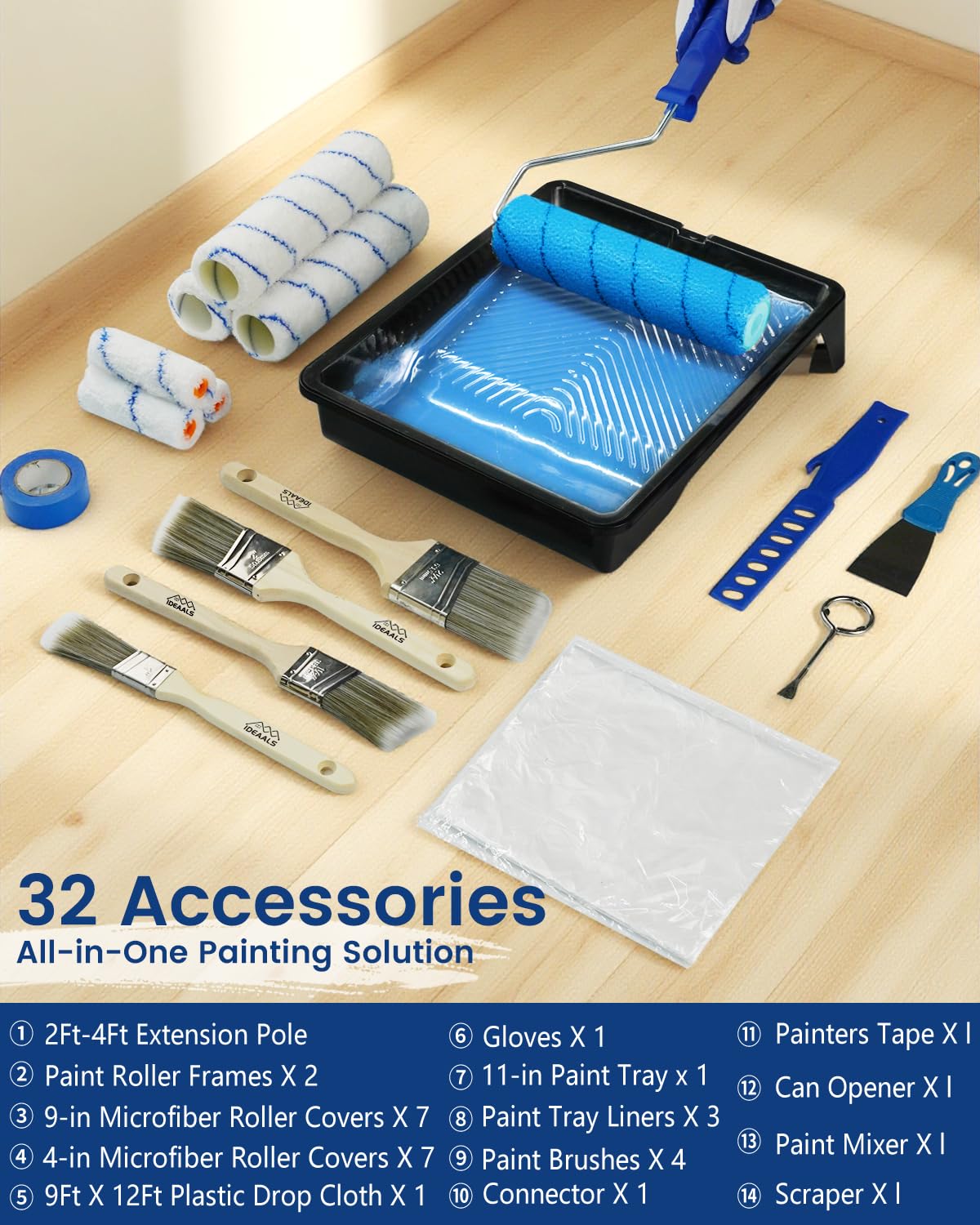 IDEAALS stirring rod scraper and can opener simplify paint preparation and cleanup