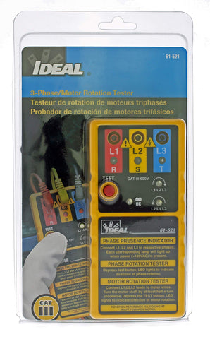 Clear labeling supports safe testing up to 600 VAC