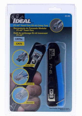 IDEAL FT-45 compatibility with CAT5e, CAT6, CAT6A RJ-45 connectors