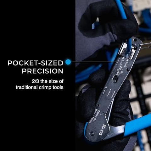 IDEAL FT-45 crimp cavity close-up shows precise termination