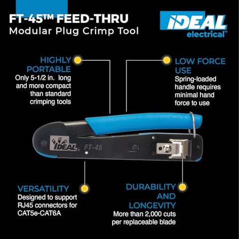 IDEAL FT-45 feed-thru side view highlights compact portability