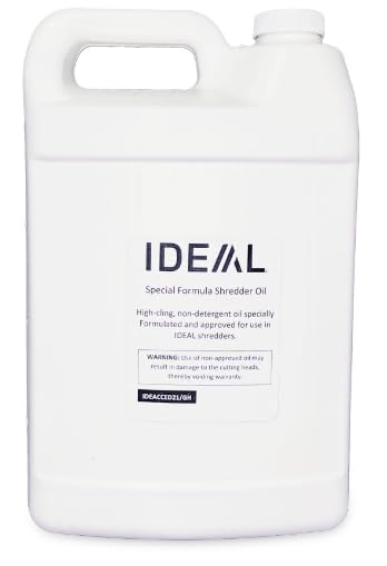 IDEAL high-cling oil bottle for shredders promotes smooth, quiet operation
