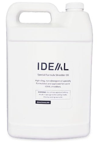 IDEAL high-cling oil bottle for shredders promotes smooth, quiet operation