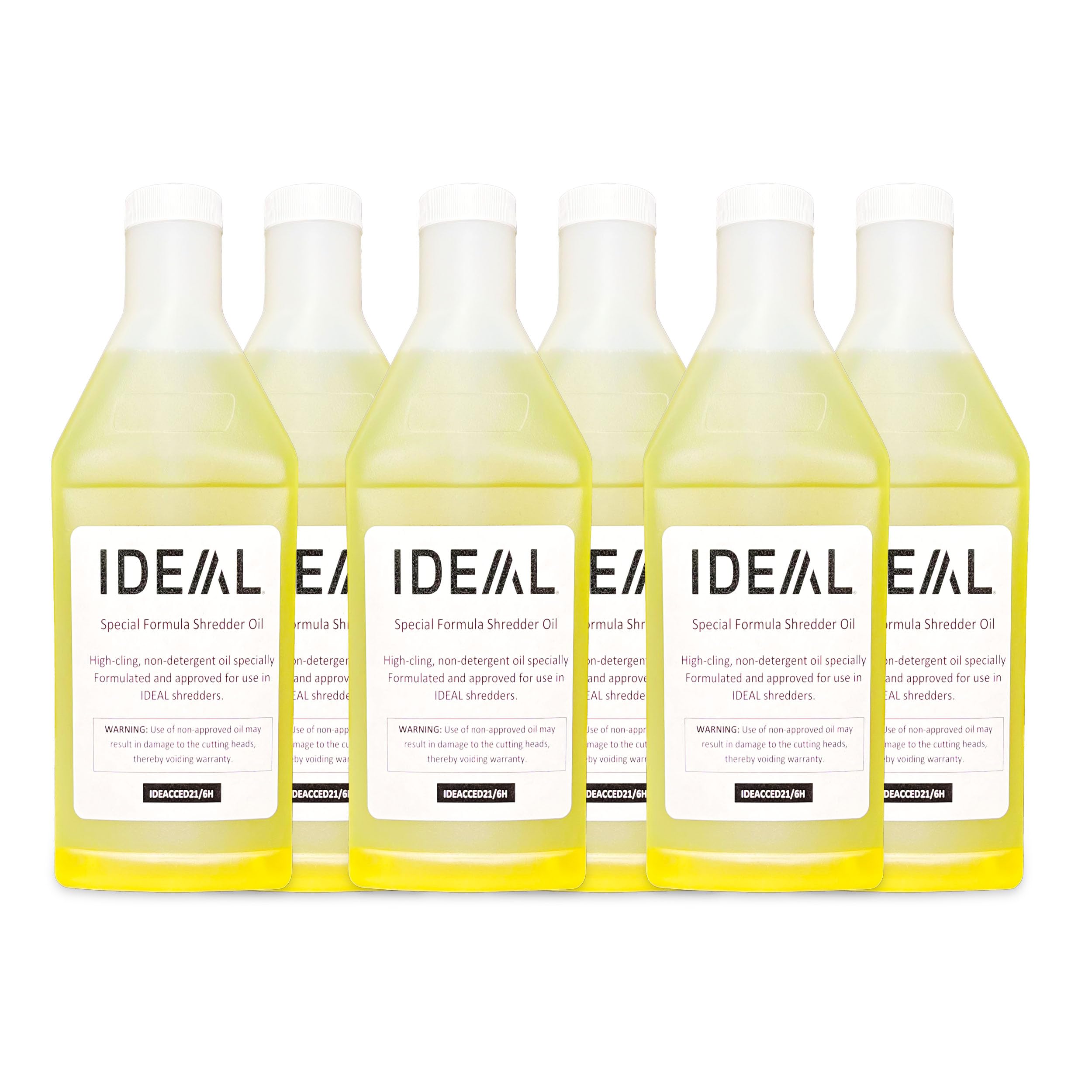 IDEAL Shredder Oil six-bottle collection promotes smoother, quieter operation.
