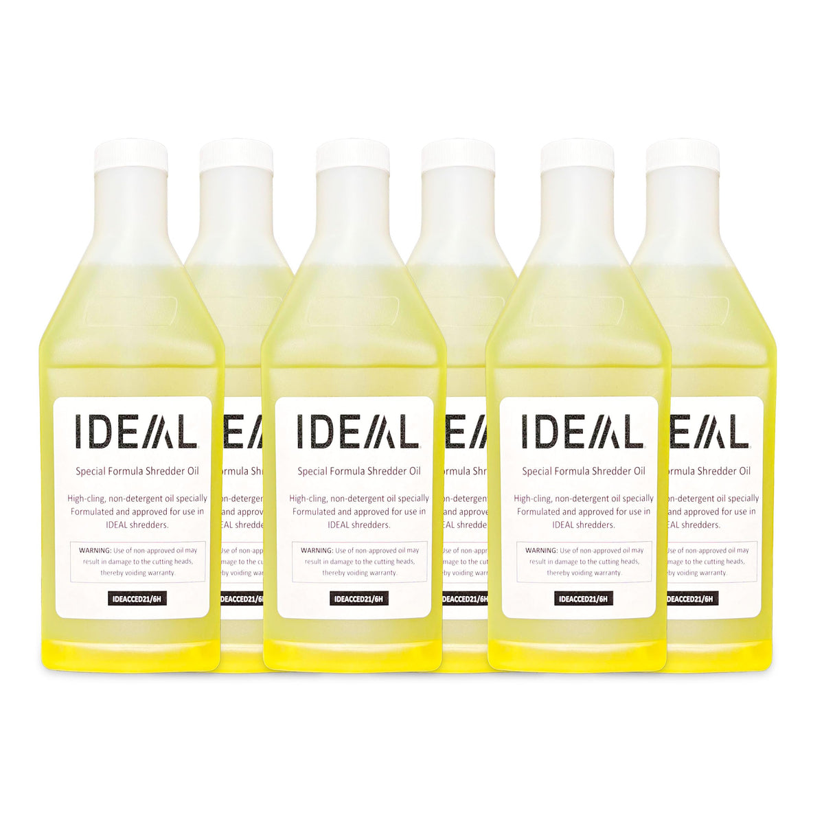 IDEAL Shredder Oil six-bottle collection promotes smoother, quieter operation.