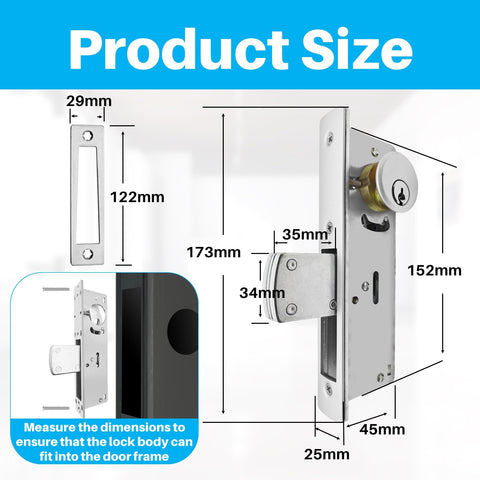 Idelen double-cylinder deadbolt image illustrates two-key operation for added security.