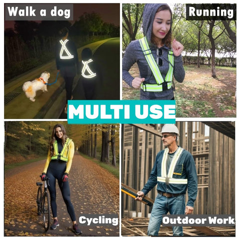 IDOU high visibility vest elastic belt enhances durability for outdoor use.