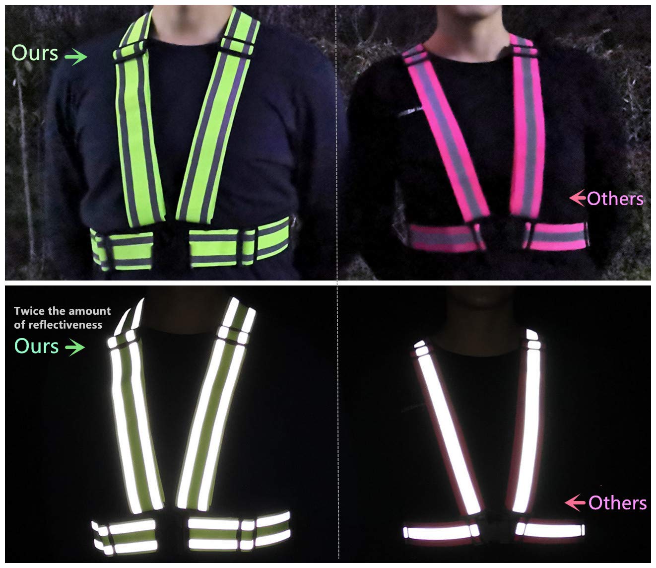 IDOU high visibility vest wide size range fits 3XL–5XL comfortably.
