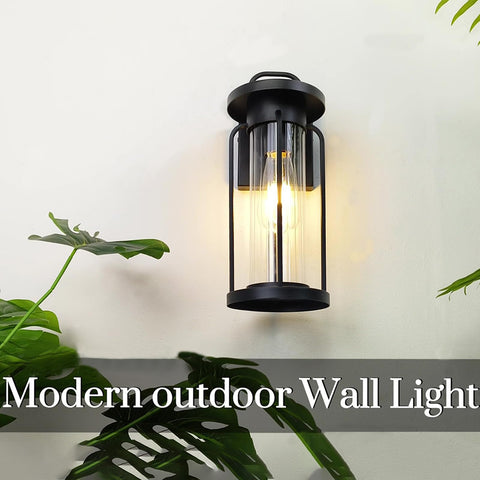 IDPUSEN 14inch wall light ensemble makes a bold exterior statement.