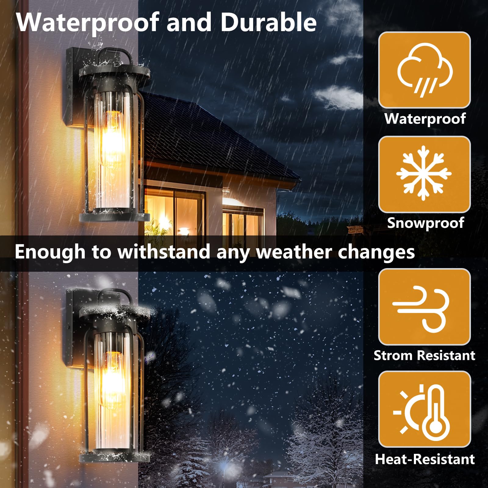 IDPUSEN front-door entryway light welcomes guests with clear illumination.