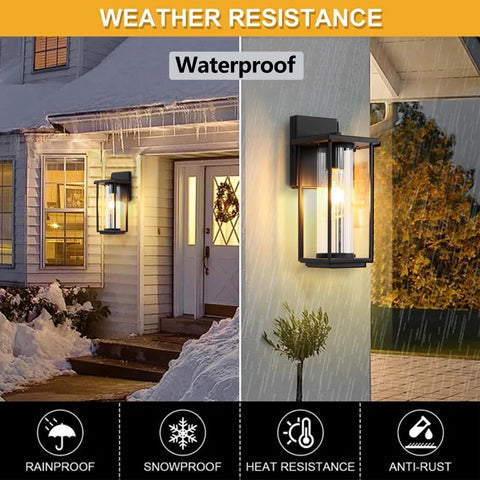 IDPUSEN garage light adds exterior brightness for safer garage entry.