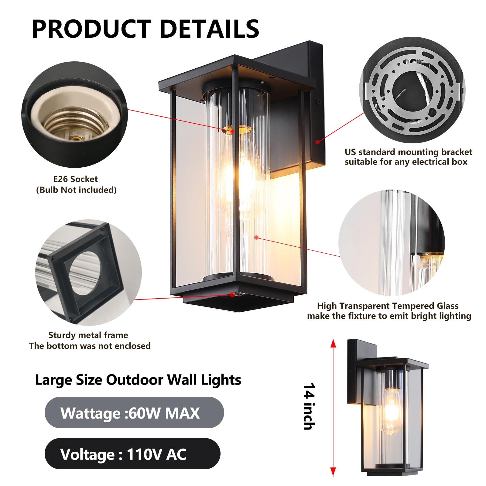 IDPUSEN porch light highlights your porch with durable, weather-ready design.