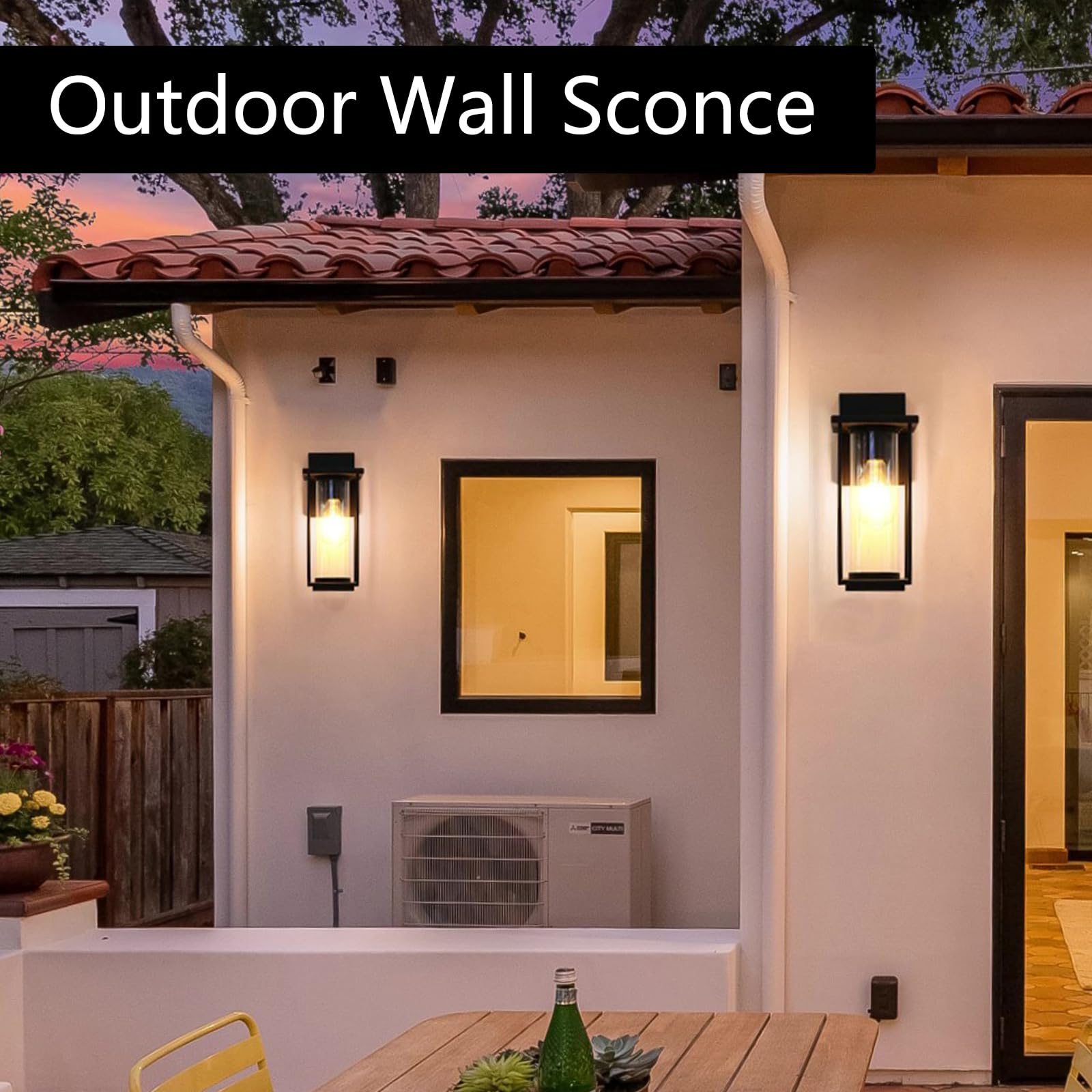 IDPUSEN entryway lighting creates inviting exterior ambience.