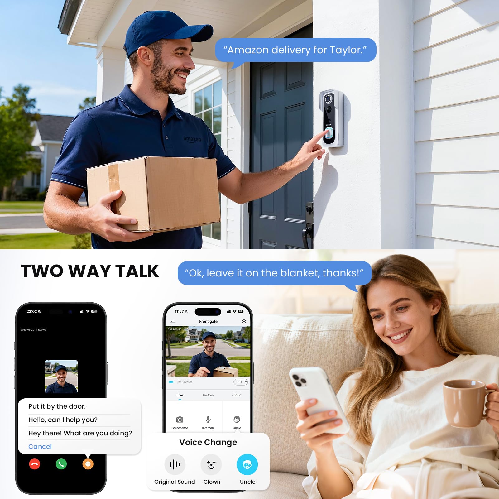 ieGeek doorbell app supports multi-user access for family sharing