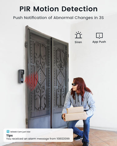 iegeek doorbell cloud storage subscription free for continuous clips.
