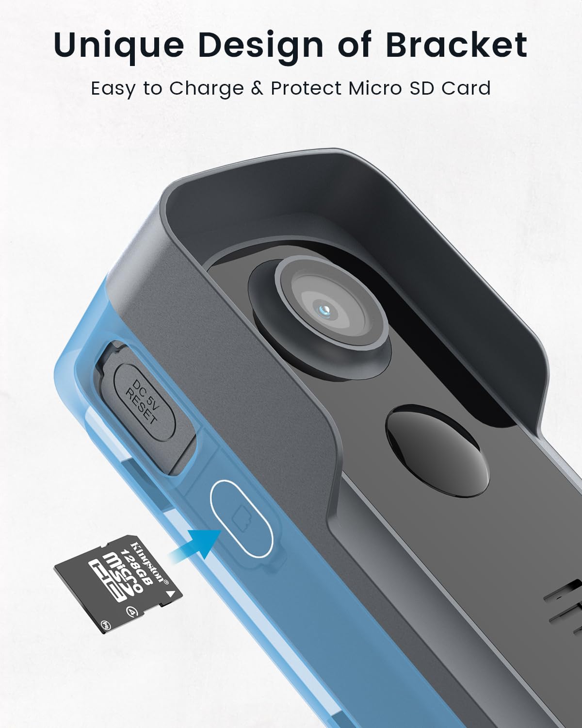 ieGeek memory card slot supports up to 128GB for extra local storage