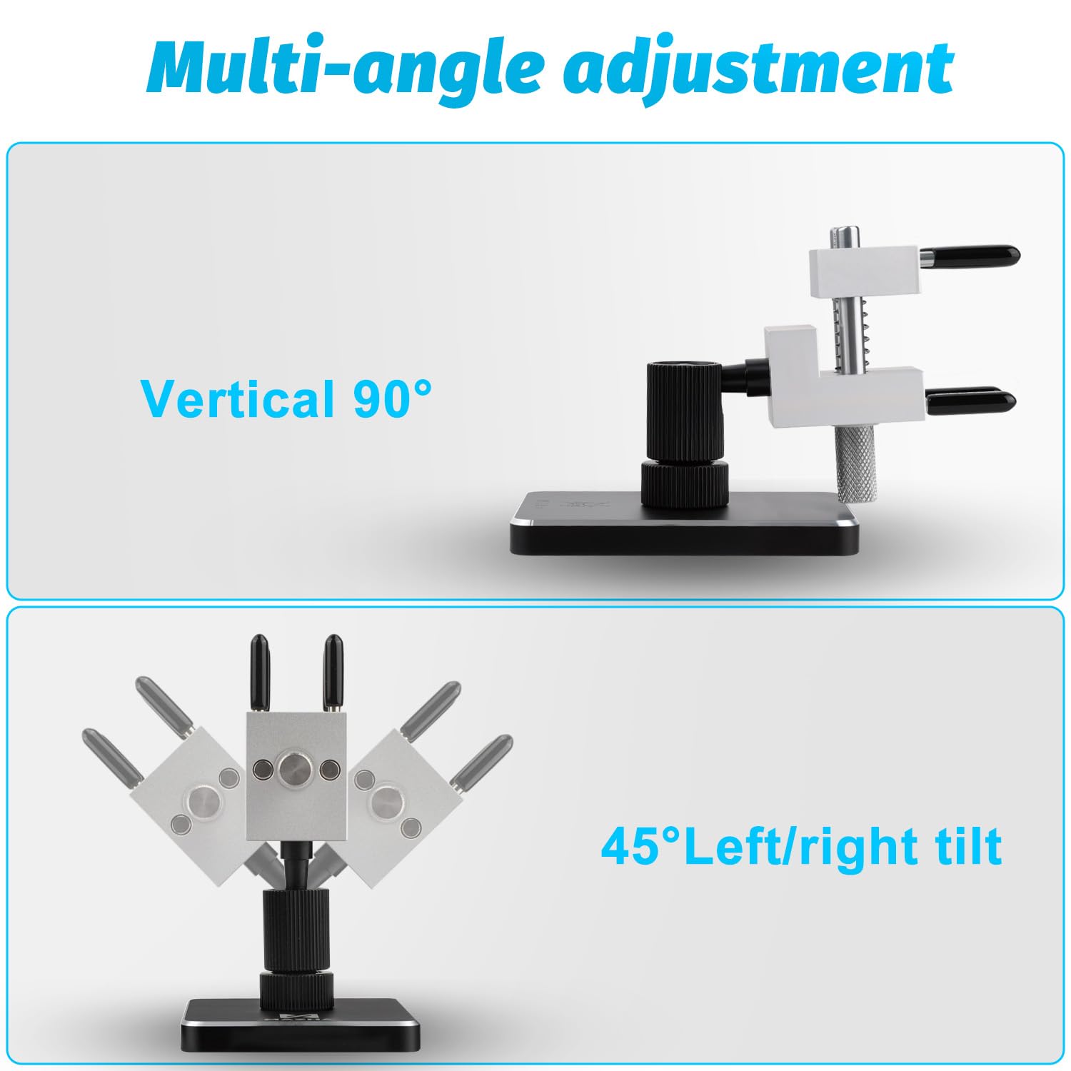 Iesooy mini vise detachable jaws for desktop or handheld use.