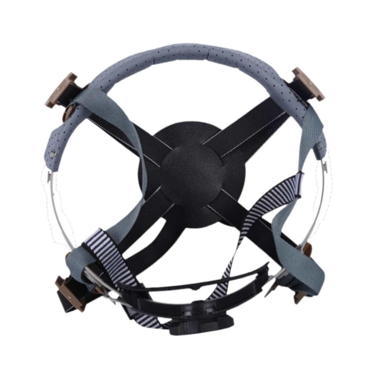 IEUDNS 4-point suspension for hard hats provides secure fit and easy replacement.