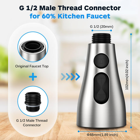 Ifaucet 17 adapters ensure broad compatibility with common faucet hoses.