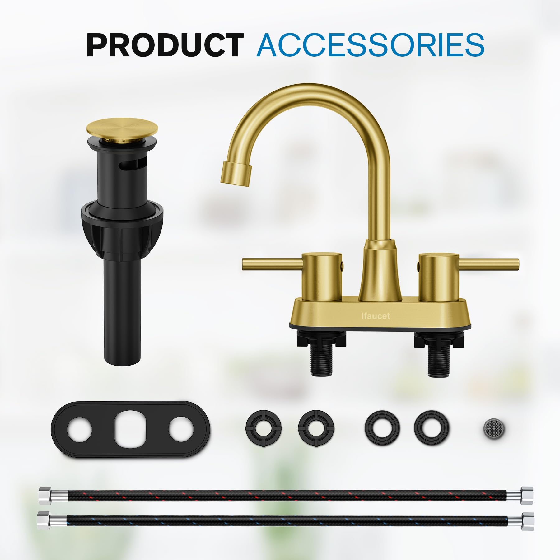 Ifaucet dimensions display 8.2 inch height and 4.2 inch reach