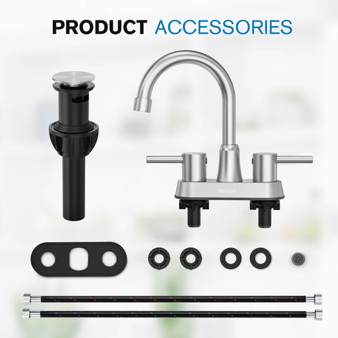 Ifaucet spout height 5-1 inch offers generous clearance for tasks at the sink.