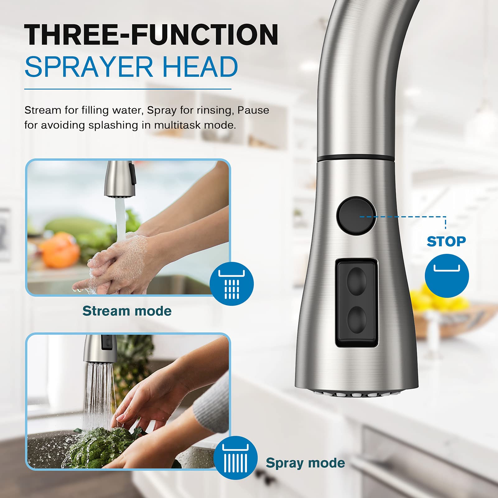 Ifaucet stainless-steel coating resists rust and tarnish for lasting shine