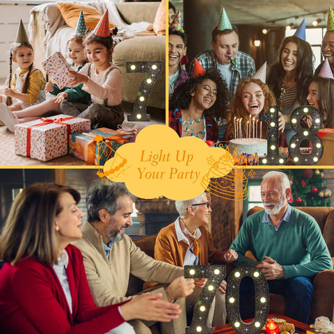IFDGCTK birthday or anniversary decor enhances celebrations with warm illumination.