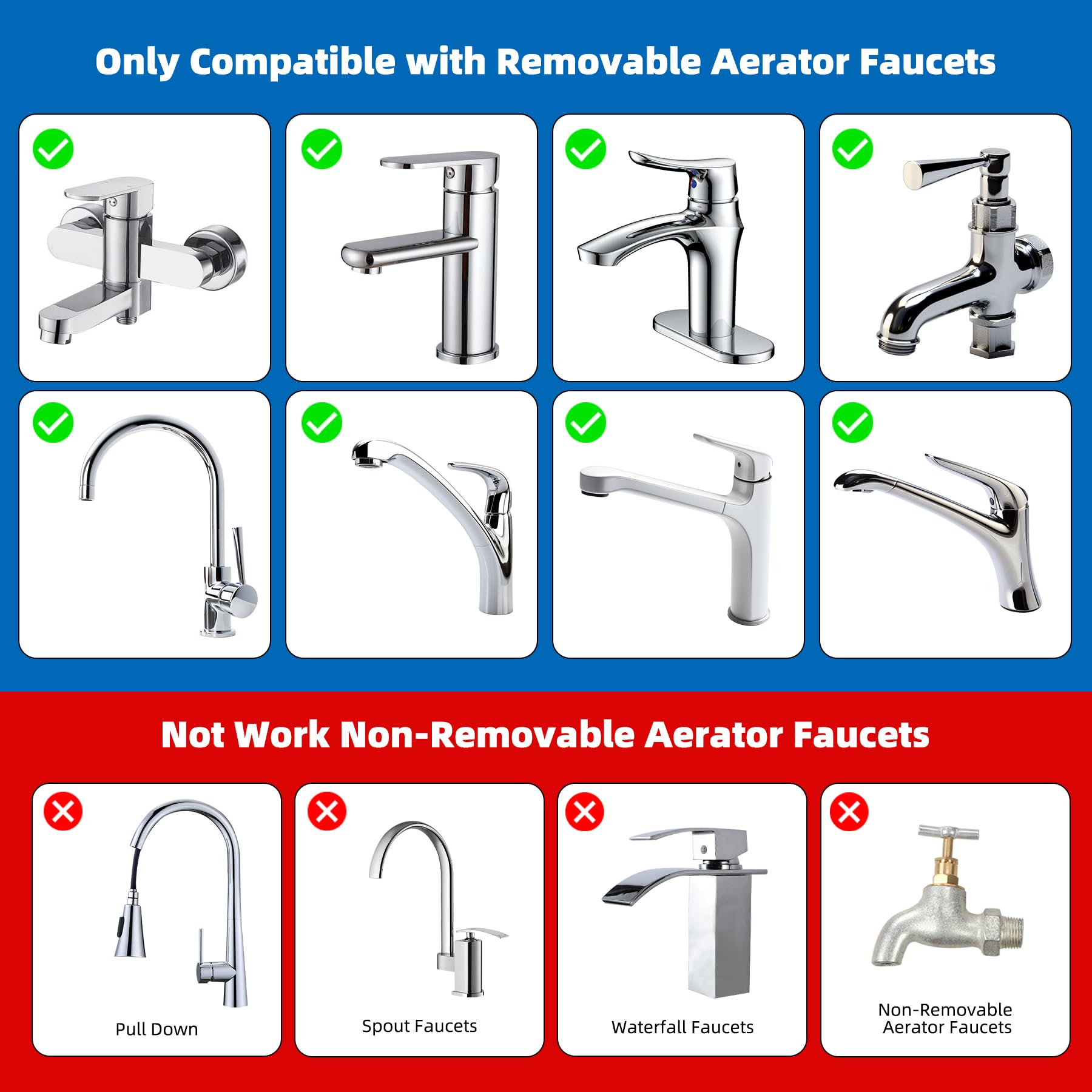 iFealClear brass adapters close-up highlighting durable construction.