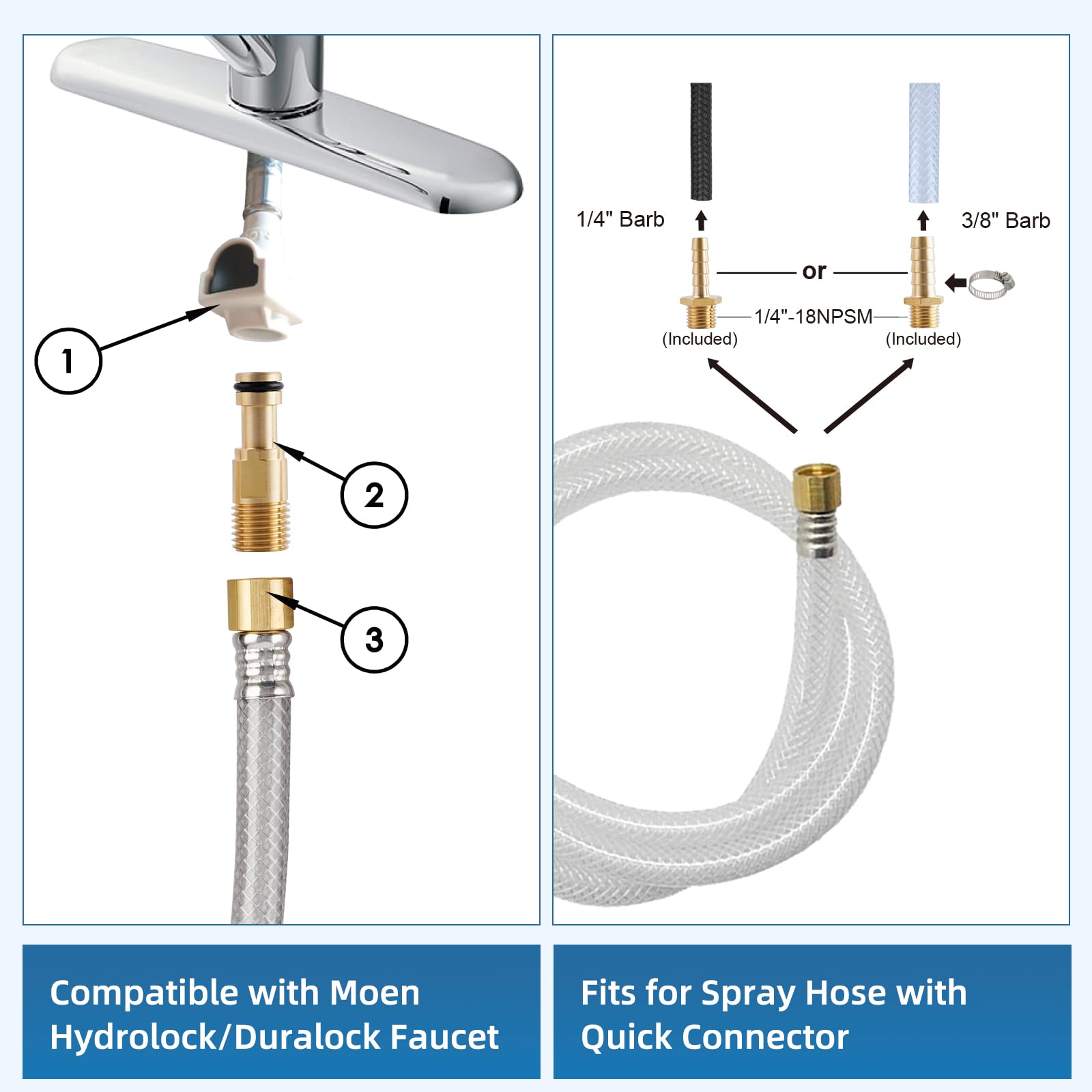 iFealClear chrome finish sink sprayer demonstrating durable chrome look