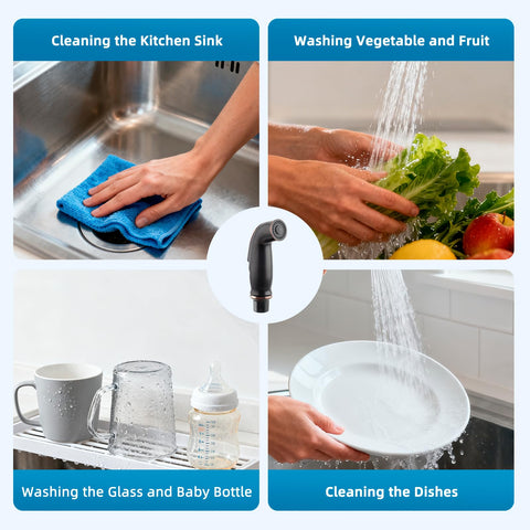 iFealClear ergonomic thumb-control sprayer provides precise water direction.