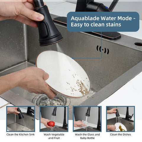 iFealClear high-pressure jet mode delivers strong rinsing power