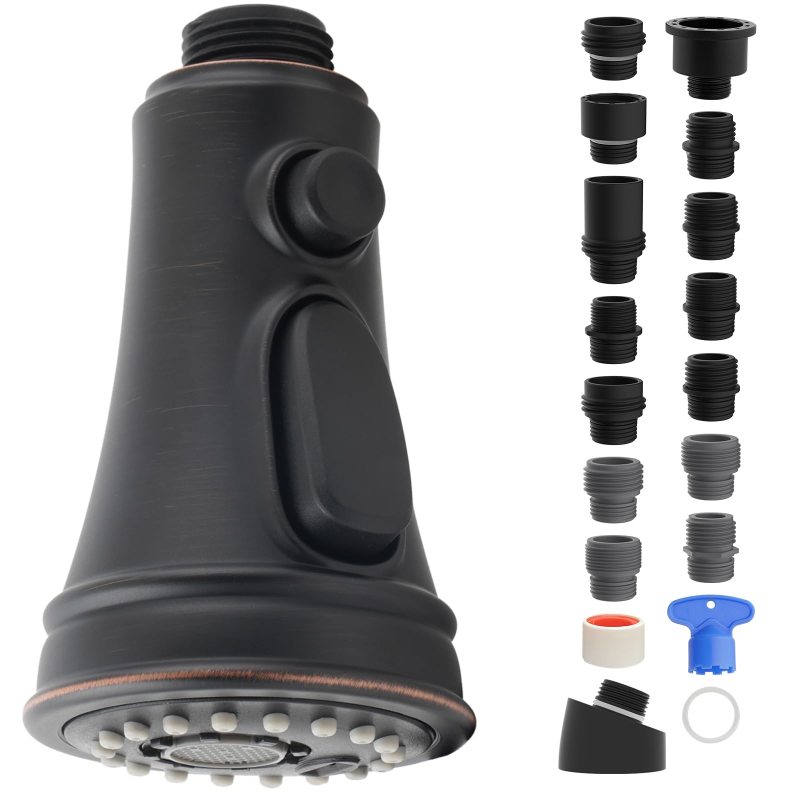 iFealClear kitchen faucet head with universal adapters for flexible compatibility and quick upgrade