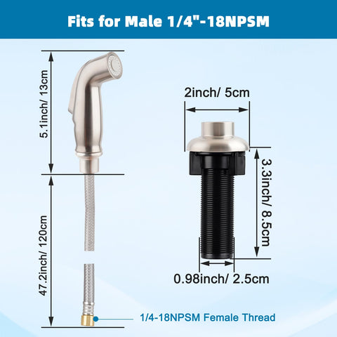 ifealclear sink sprayer hose and holder shown under sink for quick reach.